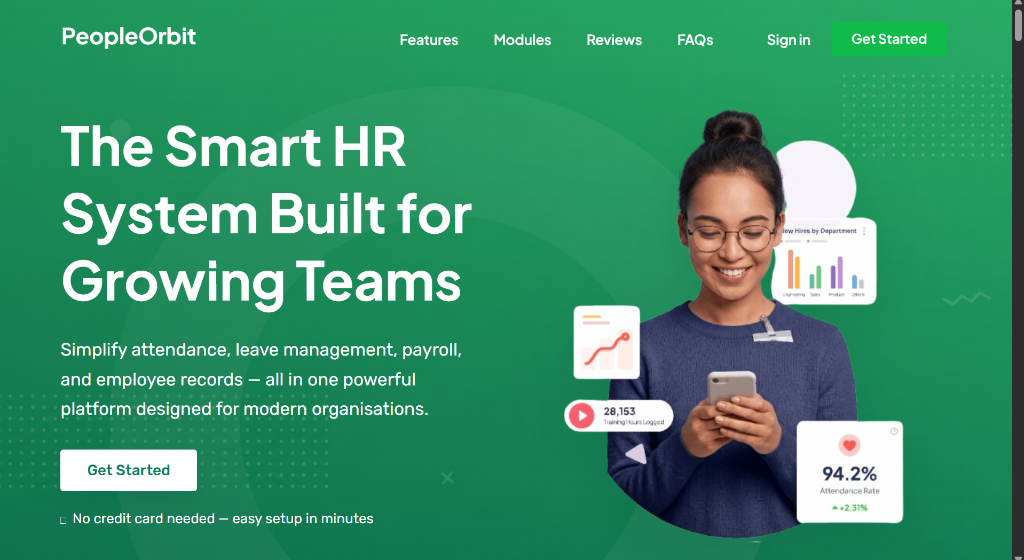 People Orbit Platform Screenshot